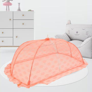 Floral Design Mosquito Net-(Orange)
