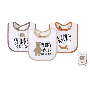 Beary Set of 3 Baby Bibs