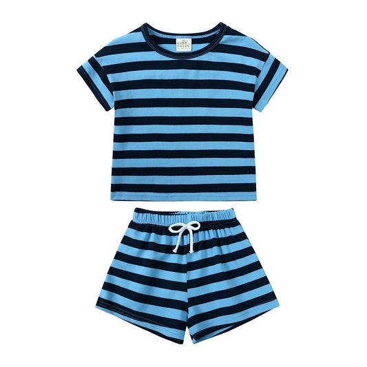 Boys' Striped Half Suit
