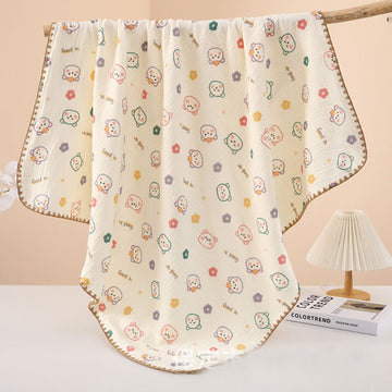 Printed Muslin Baby Blanket
