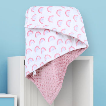 Super Soft Fluffy Rainbow Print Blanket For Baby