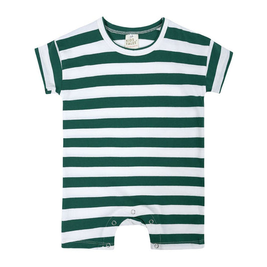 Kid's Striped Half Sleeve Romper