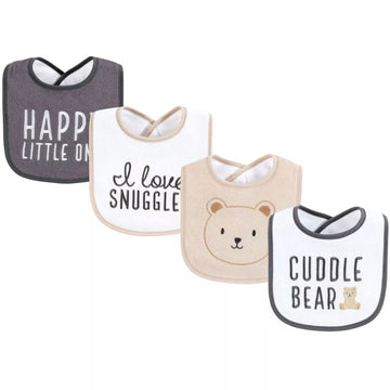 Cuddle Bear 4 Baby Bibs Set