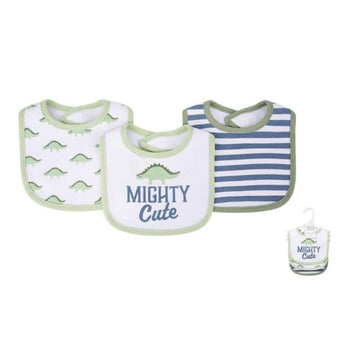 Dinosaur Print Set of 3 Baby Bibs