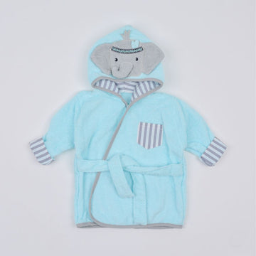 Elephant Hooded Soft Cotton Knit Full Sleeve bathrobes Bathrobes - 0 to 9 months