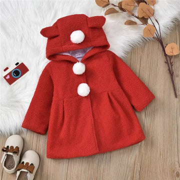 Baby Girl Fur Winter Hoody Jacket