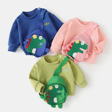 Printed Sweatshirt With 3D Bag