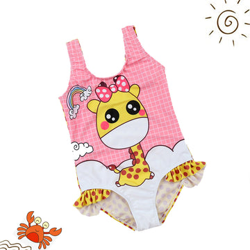 Cute Giraffe Print Swimsuit