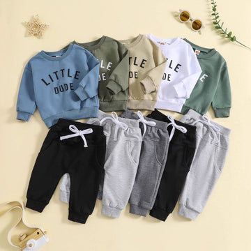 Little Dude SweatShirt and Pants Co-ord Set