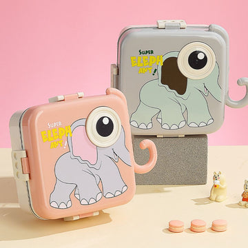 Elephant Designed Stainless Steel Individual Seal Lunch Box