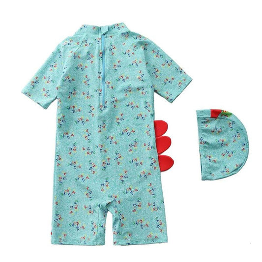 Cute Dinosaur Printed One Piece Swimsuit