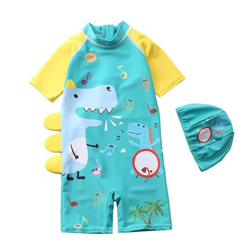 Dinosaur Designed One Piece Swimsuit