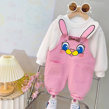 Sweatshirt and Dungaree Overall Set