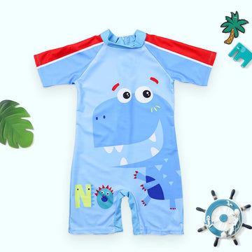 Dinosaur Printed One Piece Swimsuit
