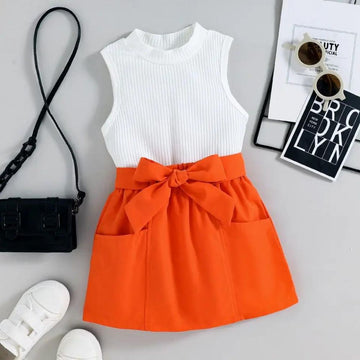 Girls Top & Skirt Set