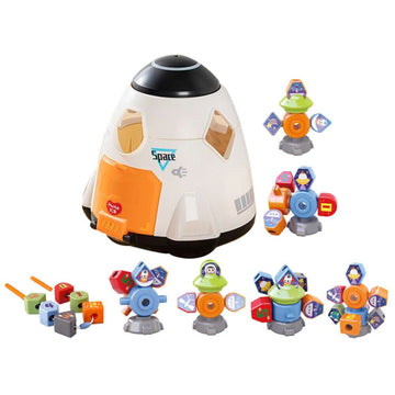Magic Toy DIY Spaceship Shape Sorter Building Set
