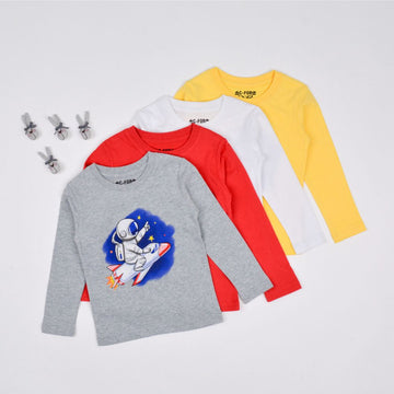 Astronaut Full Sleeve Cotton T-shirt
