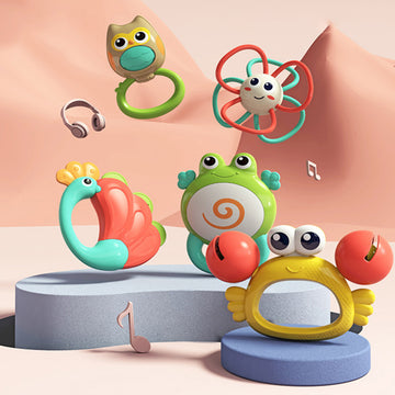 Baby Animal Orchestra Rattle - Pack of 5