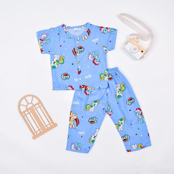 Muslin Cotton Printed Night Suit