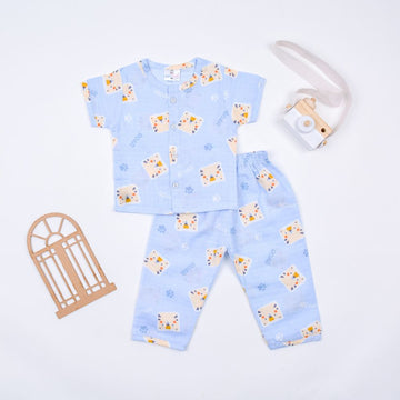 Muslin Cotton Printed Night Suit