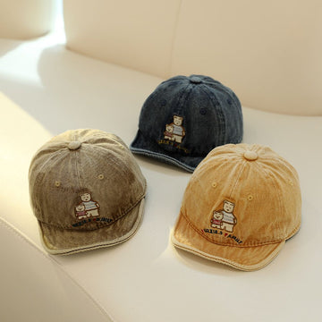Denim Bear family Logo Baseball Cap 2 - 5 Year