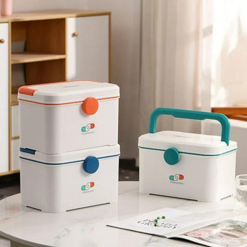 Multi-Use Utility Plastic Portable Medical Kit Storage Box