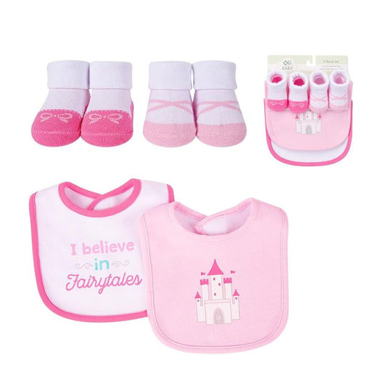 Newborn Baby Bibs and Socks Set