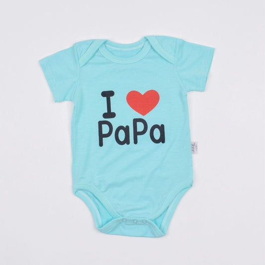 I Love Papa Cotton Onesie