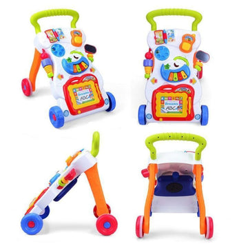 Multi-Activity Sit To Walk Musical Walker Tracker For Baby