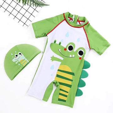 Dinosaur Designed One Piece Swimsuit