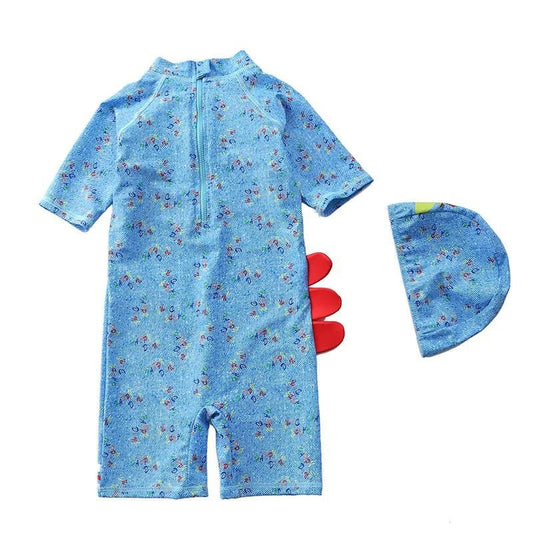 Cute Dinosaur Printed One Piece Swimsuit