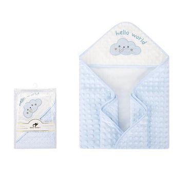 Hello World Hooded Blanket for Babies & Toddlers