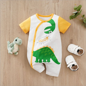 Dinosaur Print Half Romper for Kids