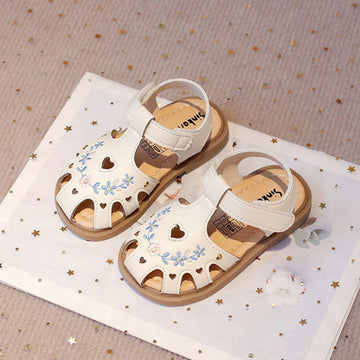 Floral Design Girls' Sandals