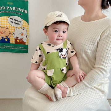 Baby Cow Print Romper