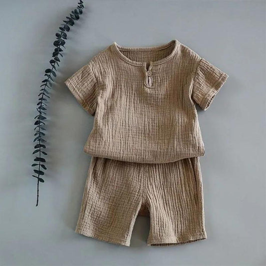 Muslin Cotton Soft Half Tees And Half Pant Co-ord Set