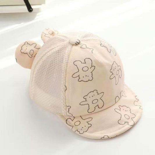 Bear Print Net Cap 2 To 4 Year