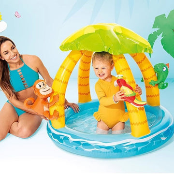 Inflattable Coconut Tree Design Pool For Kids
