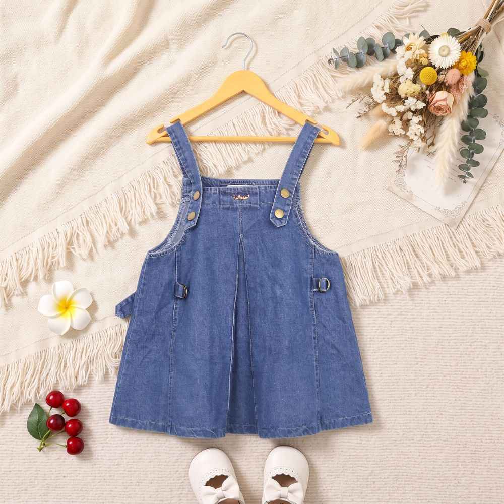 cotton on denim overall dress Girls' Classic Pinafore custom_dress_for_kid Pant Size:M · 32 its perfect for running Petal and pup dress