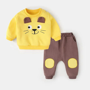 Full Sleeves Cute Cartoon Sweatshirt & Pant