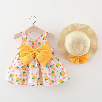 Floral Print Sleeveless Frock