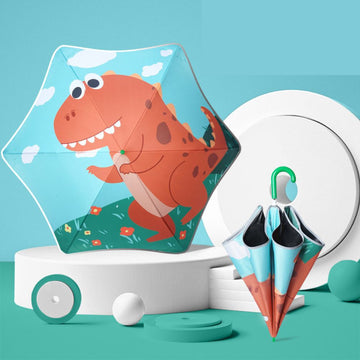 Smiling Dinosaur & The Cloud Print Umbrella For Kids