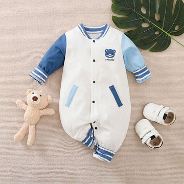 I Love Mommy Long Sleeves Romper for Boys