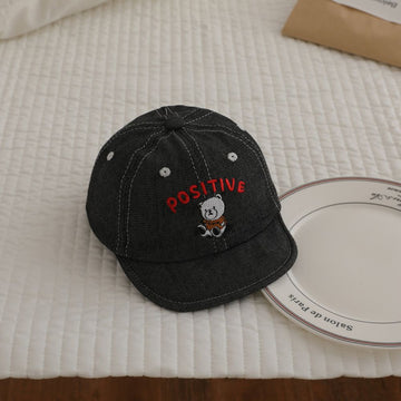 Denim Positive Print Baseball Cap - 2 To 5 Years