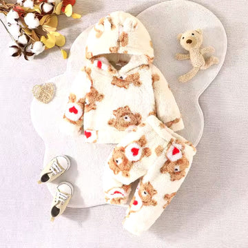 Kids' Full-Sleeve Fur Full Suit - Cozy Animal Costume