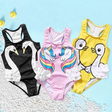 Girls Printed Swimsuit