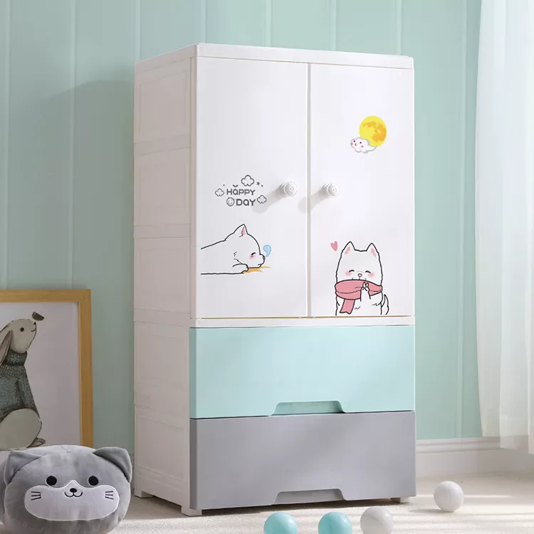 5 Layer Thickened Fibre Plastic Cupboard Storage Drawers Baby Cabinet