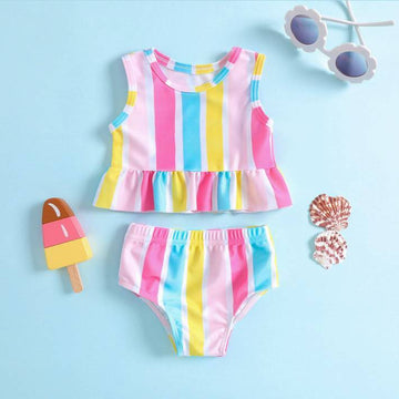 Girls Two Piece Swimsuit
