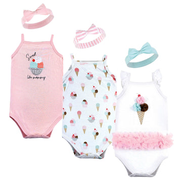 Sleeveless Bodysuit and Headband Set