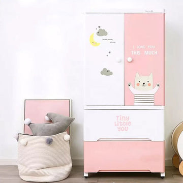5 Layer Thickened Fibre Plastic Kids Almirah Cupboard, Storage Drawers